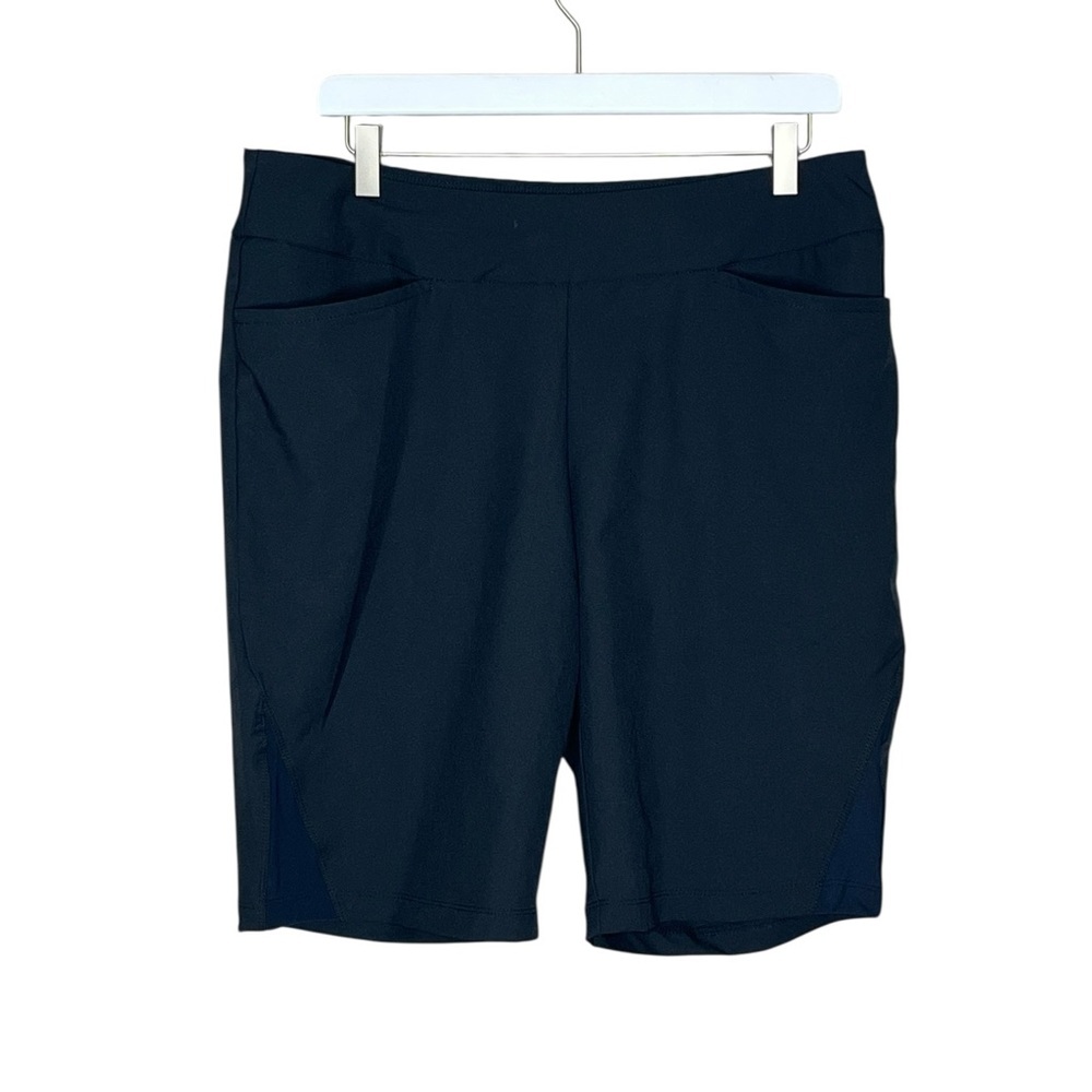 TAIL Black Pullon Slant Seam Shorts‎